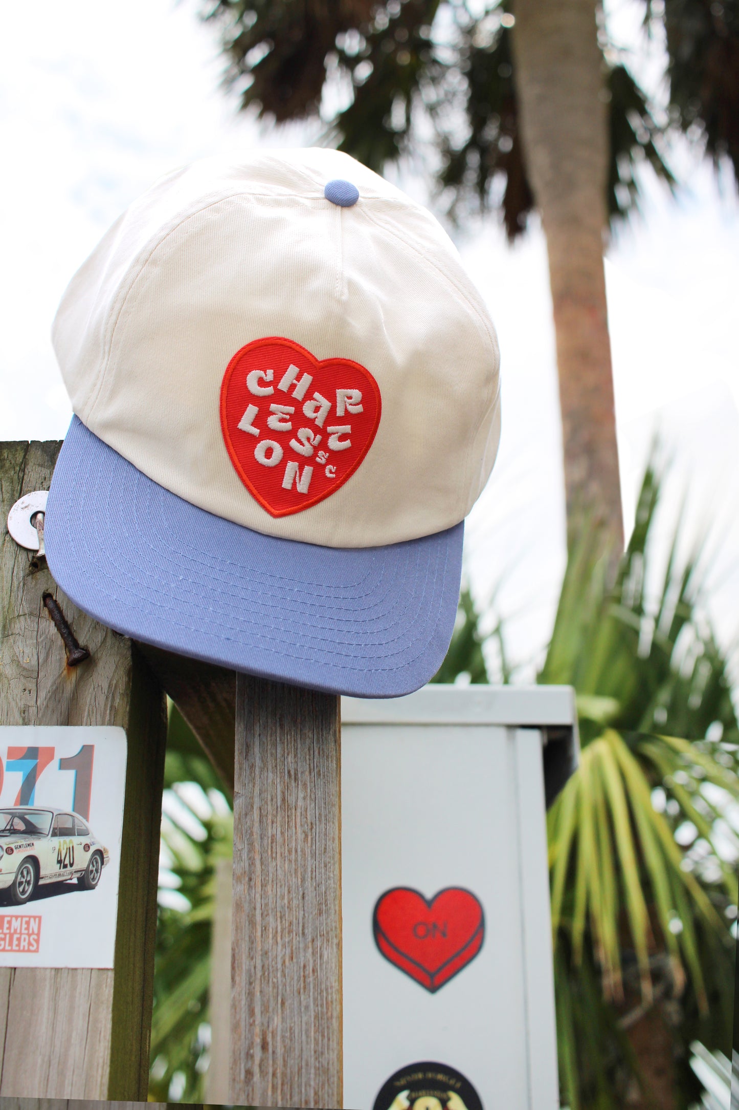 I Heart Charleston Two-Tone Baseball Cap