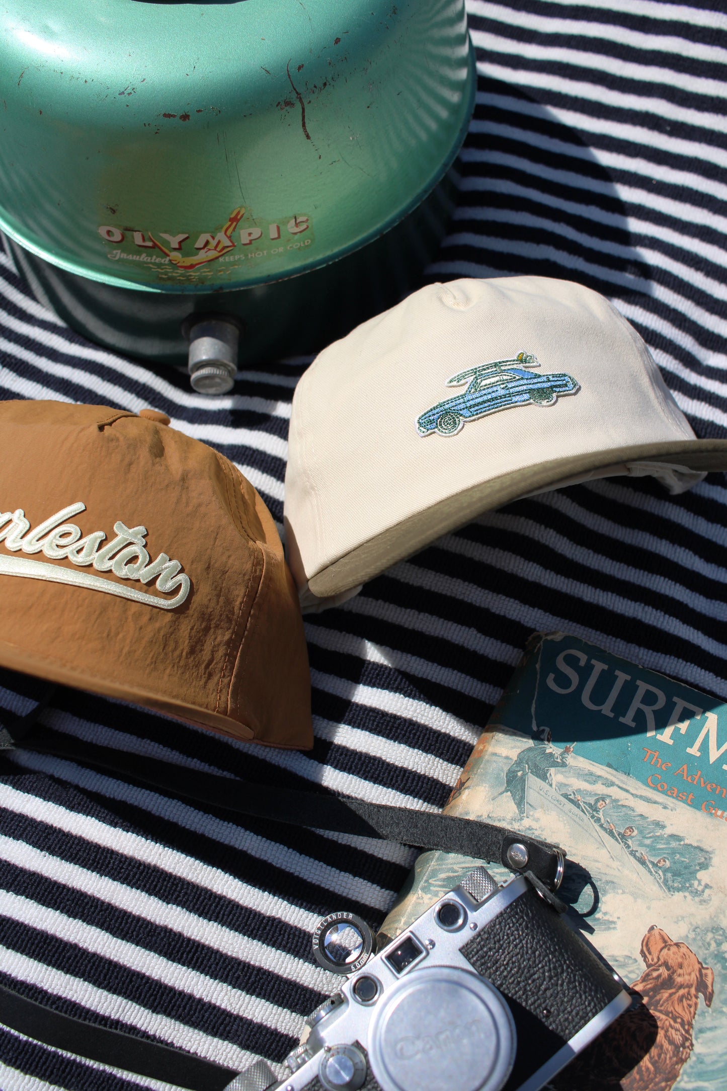 Gold cap with 'Charleston' text