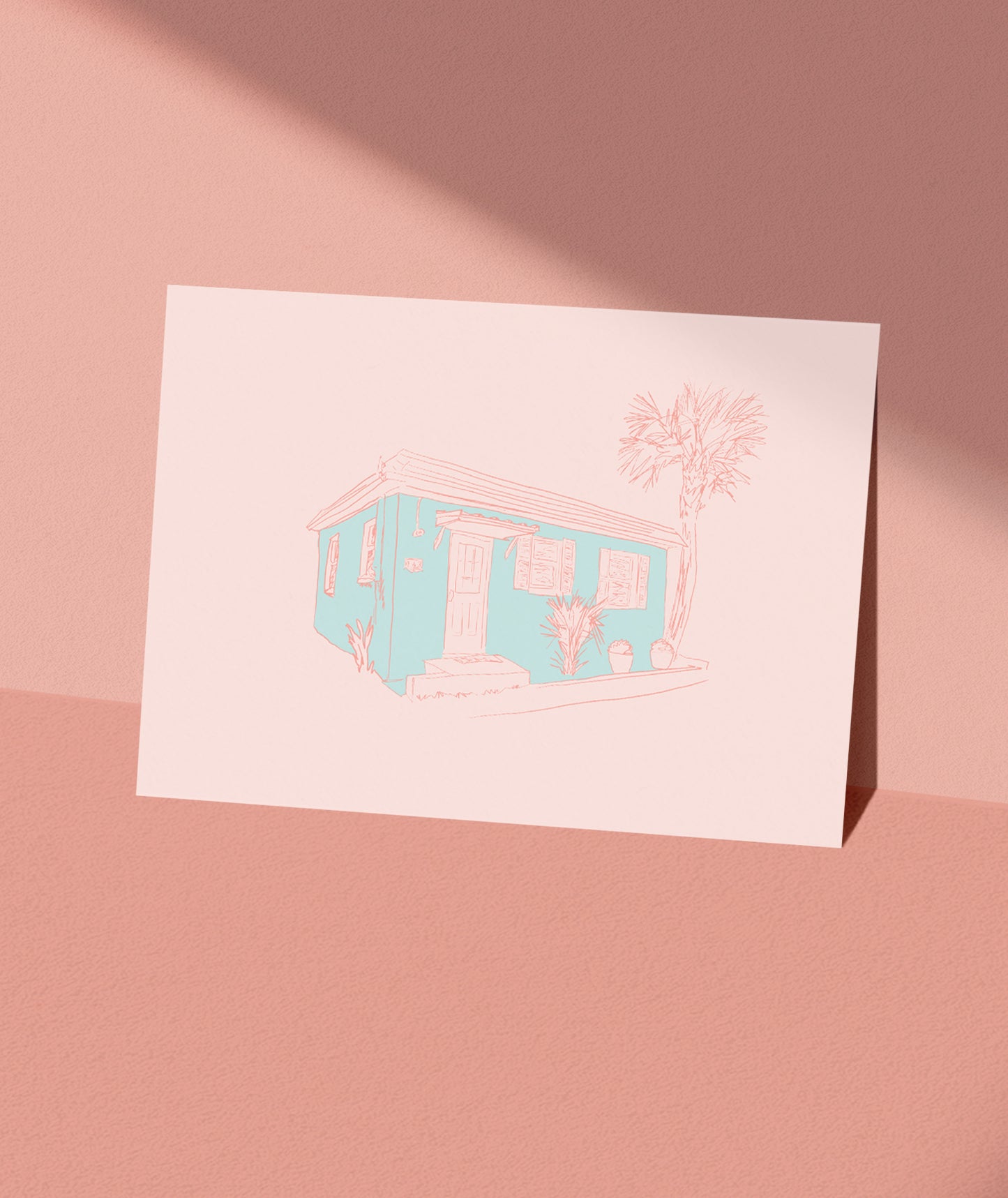 Beach Cottage Postcard
