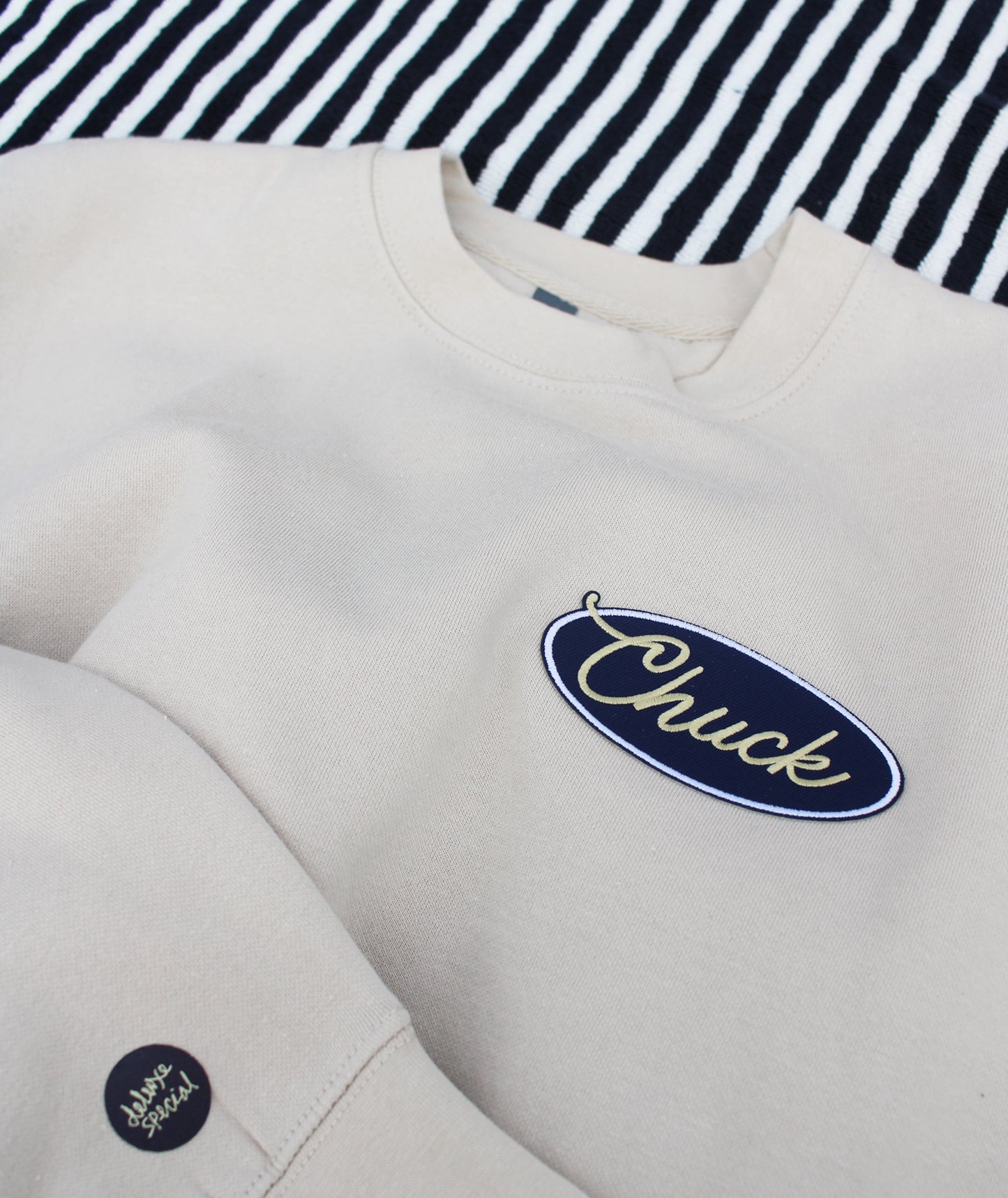 "Chuck" Charleston Crewneck Sweatshirt - Bone