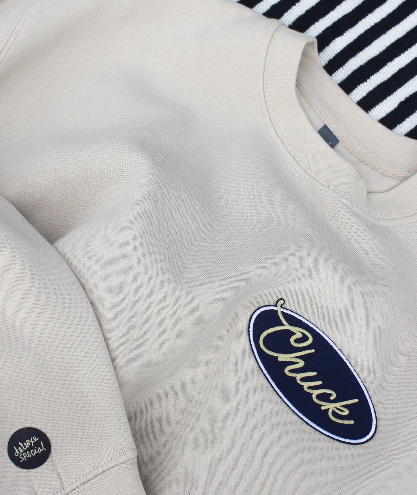 "Chuck" Charleston Crewneck Sweatshirt - Bone