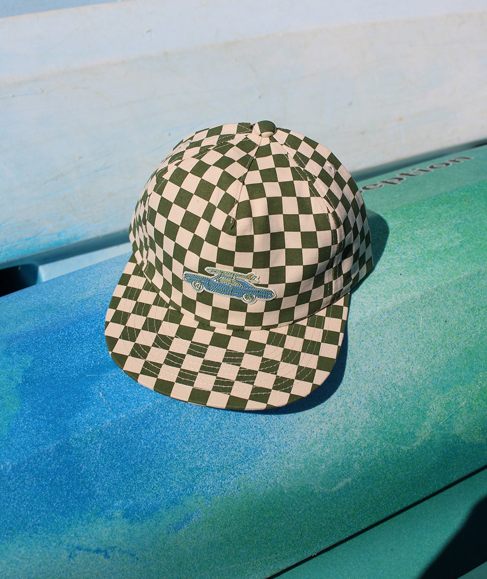 Seabird Surf Checkerboard Hat - Seaweed