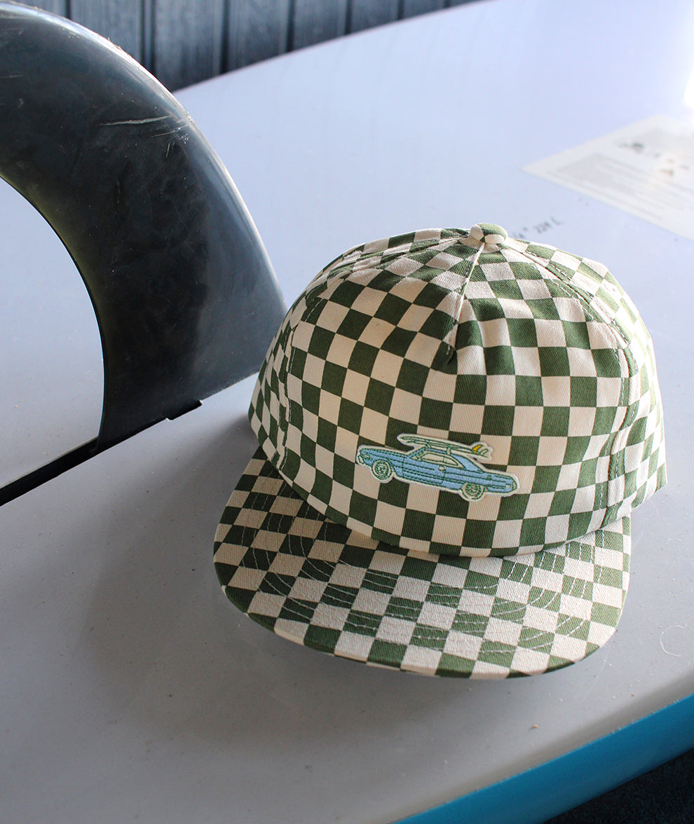 Seabird Surf Checkerboard Hat - Seaweed