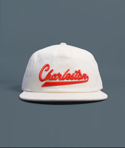 Sporty Charleston Brushed Snapback -  Eggshell