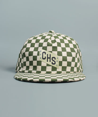 CHS Embroidered Checkerboard Hat - Seaweed