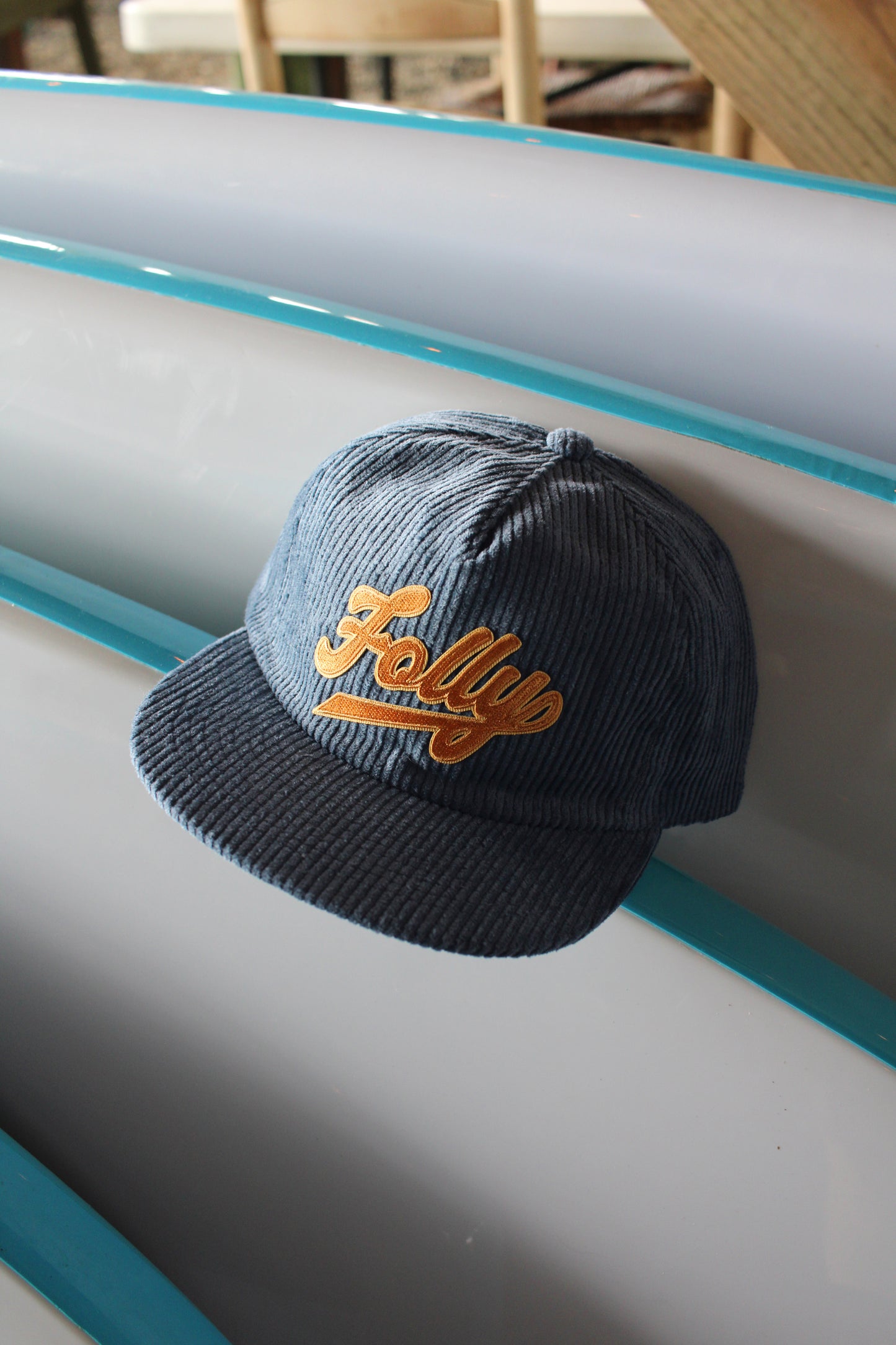 Sporty Folly Beach Corduroy Hat - Slate