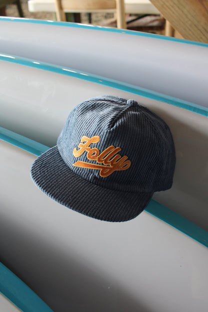 Sporty Folly Beach Corduroy Hat - Slate