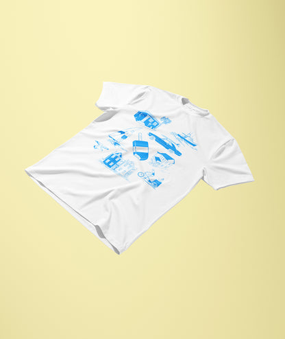 Deluxe Charleston Summer Tee - Blue