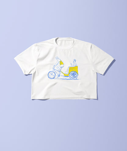 Bike Taxi Relaxed Cropped Tee