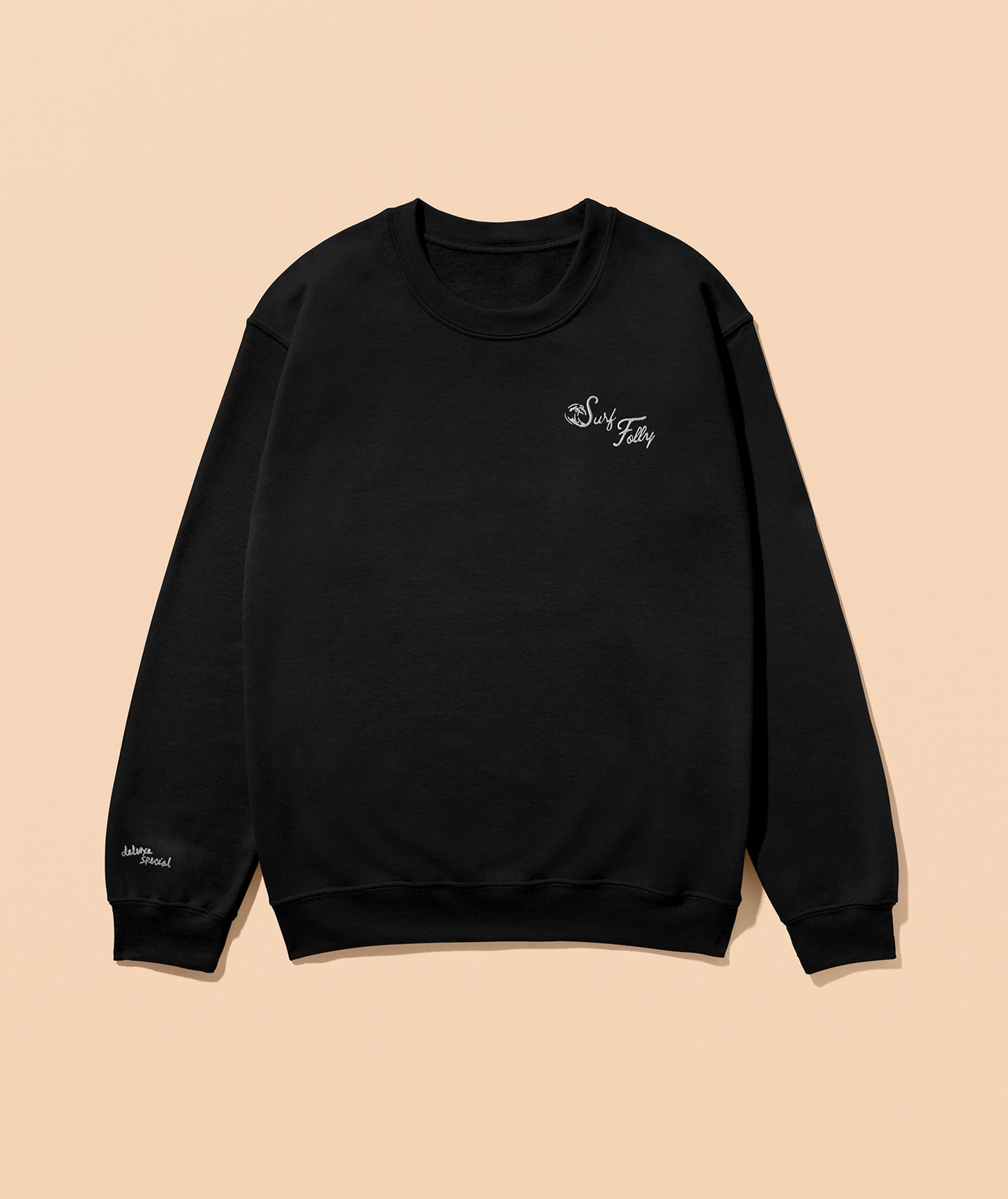 Surf Folly Embroidered Crewneck Sweatshirt