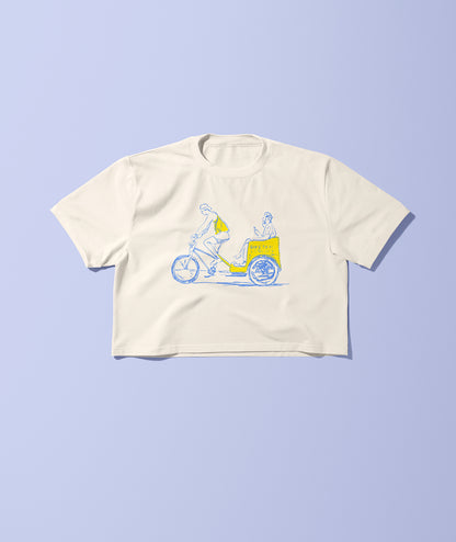 Bike Taxi Relaxed Cropped Tee