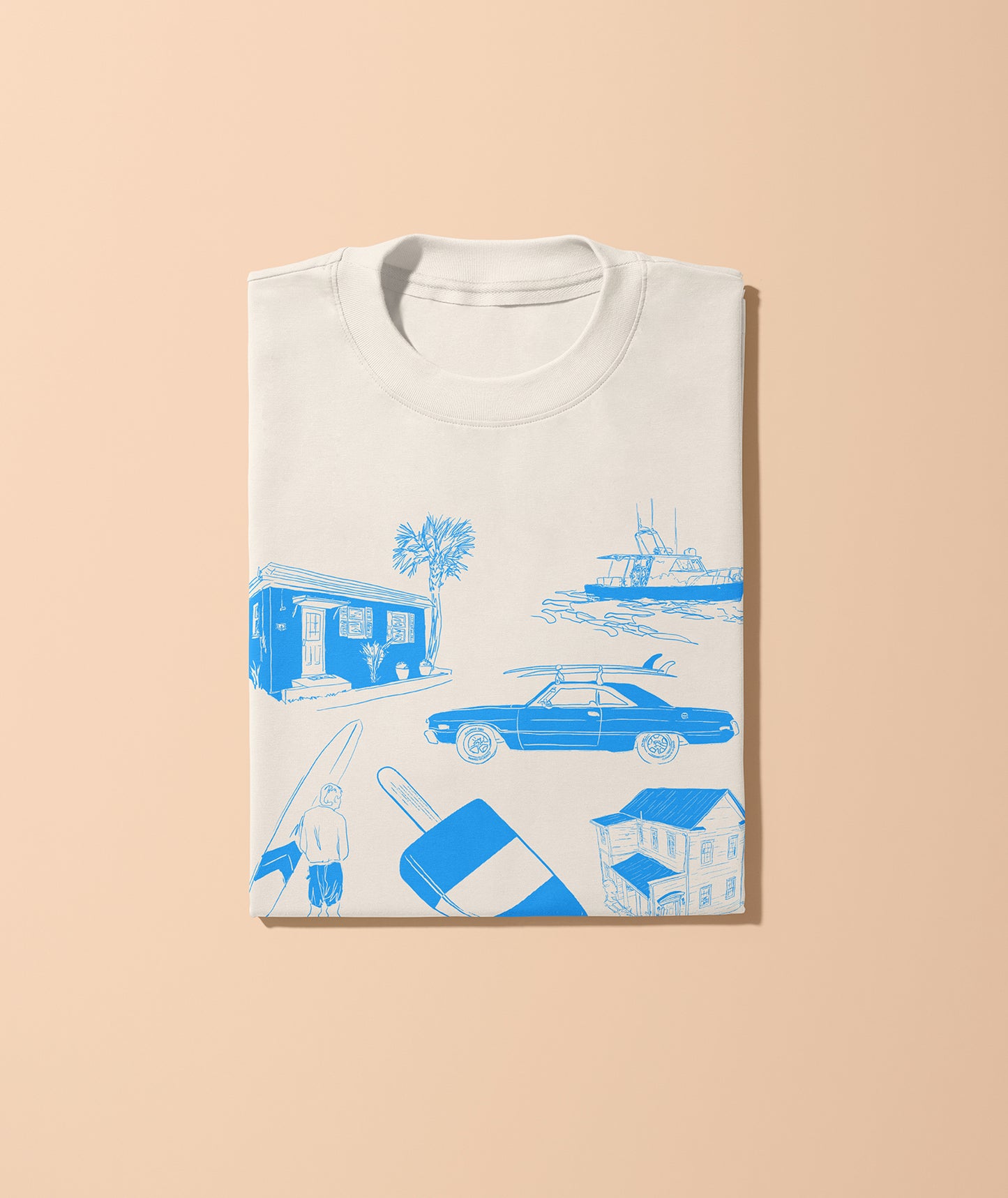 Deluxe Charleston Summer Tee - Blue