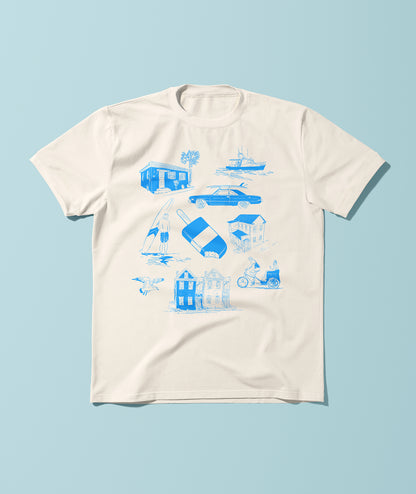 Deluxe Charleston Summer Tee - Blue