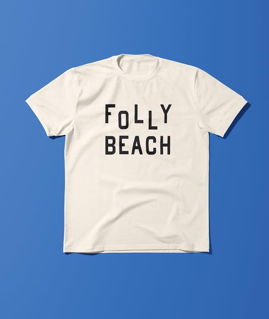 Folly Beach Old School Tee