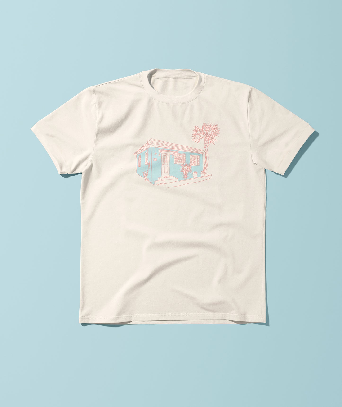 Folly Beach Cottage Tee