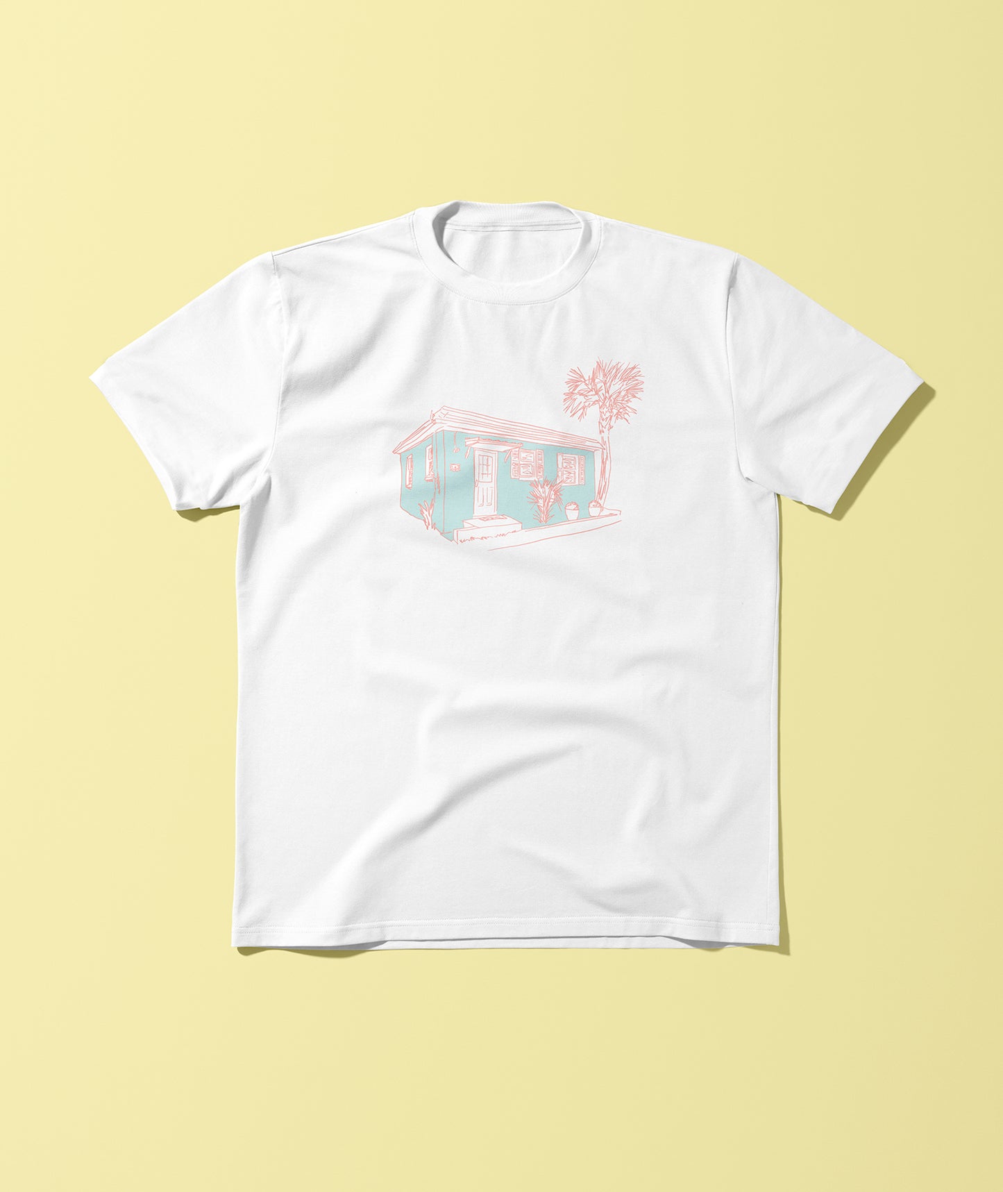 Folly Beach Cottage Tee