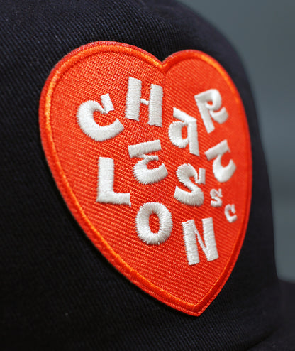 I Heart Charleston Snapback Hat - Marine