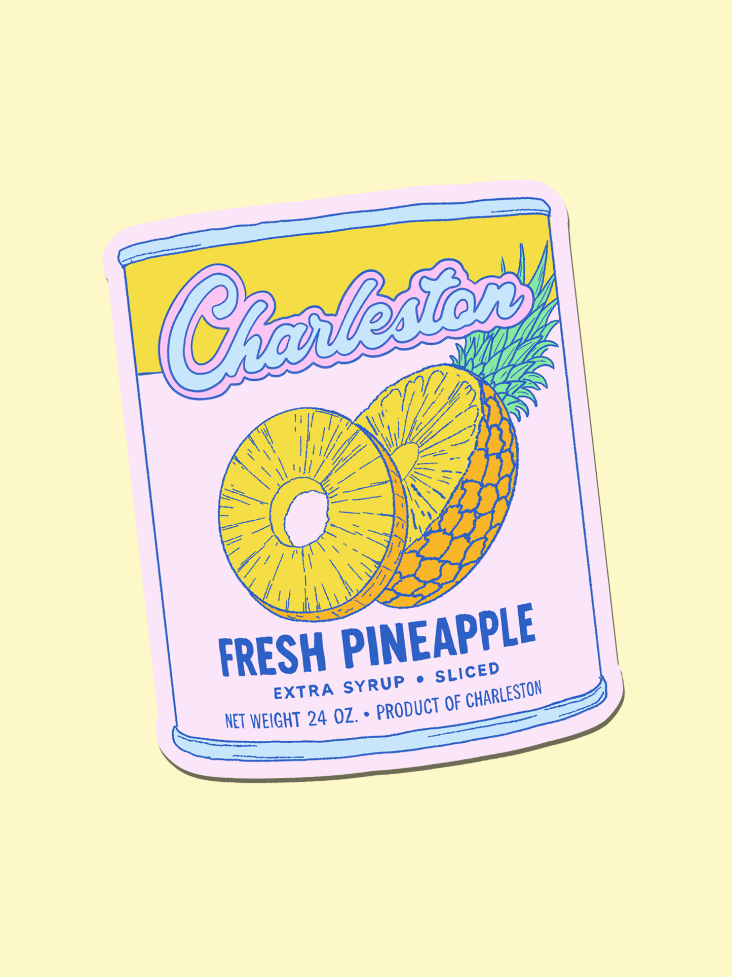 Charleston Pineapple Sticker