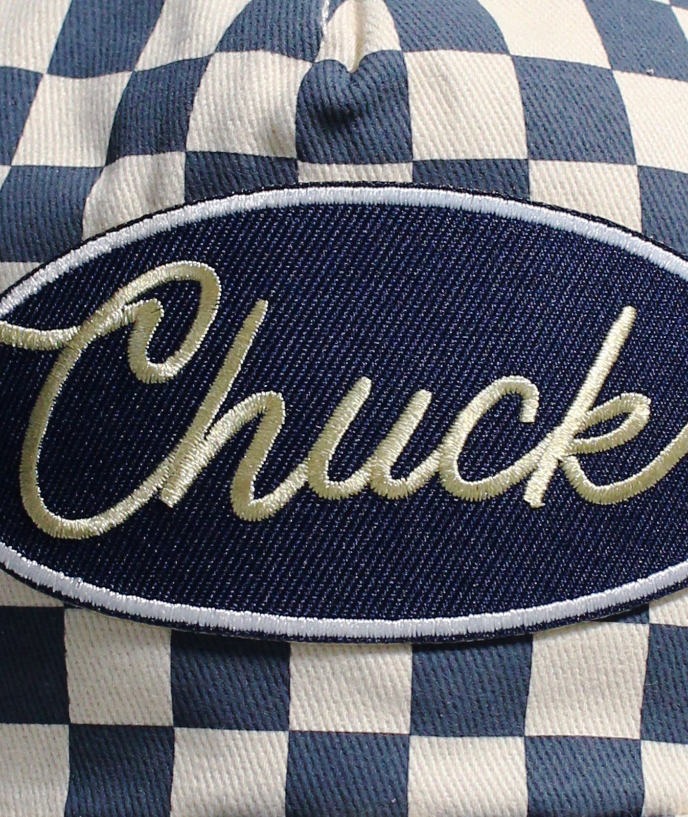 "Chuck" Checkerboard Charleston Hat - Slate