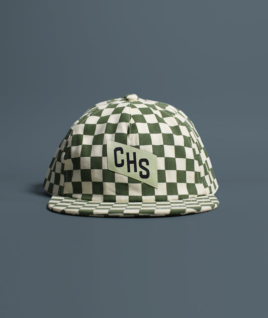 CHS Woven Patch Checkerboard Kids Hat - Seaweed