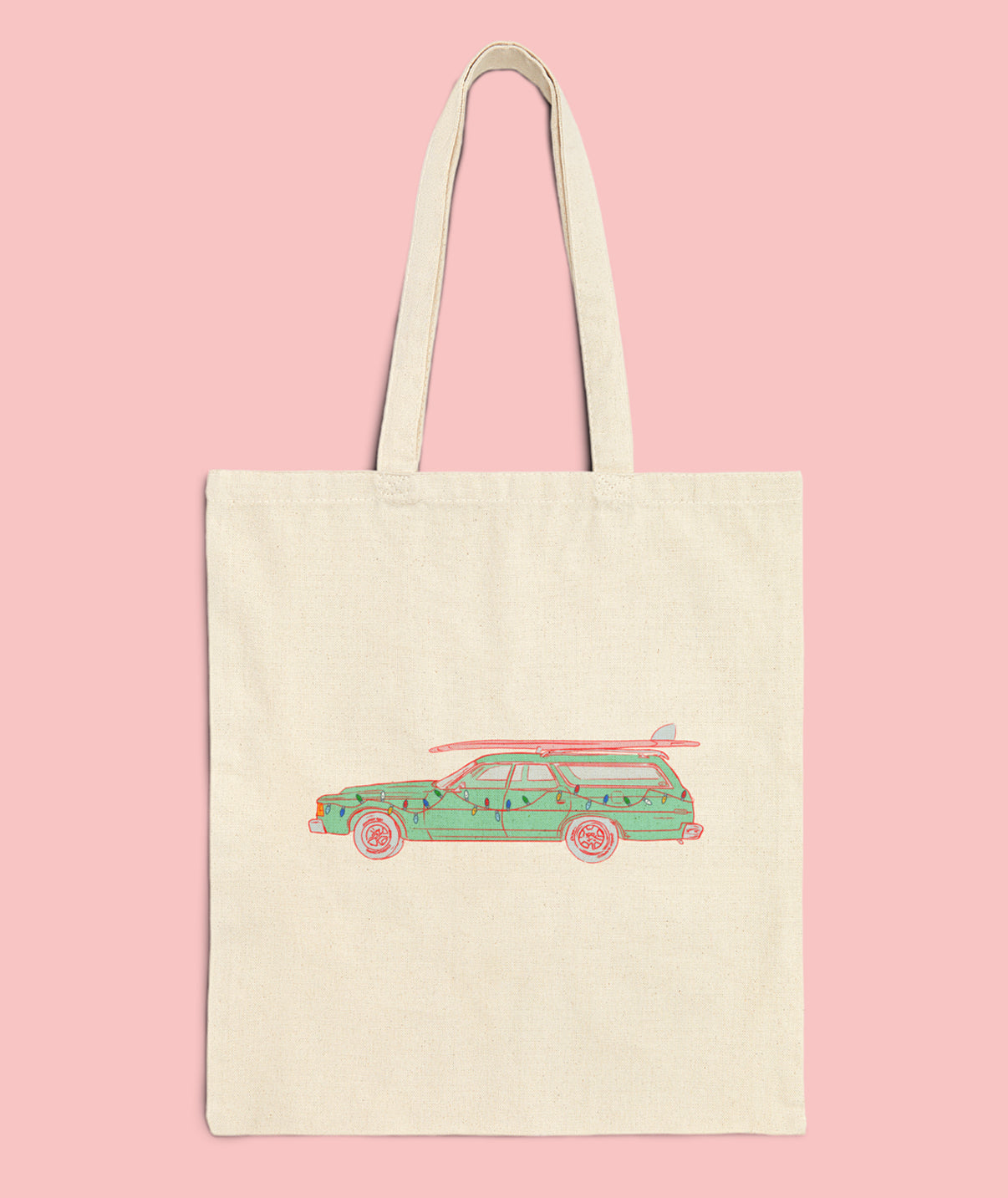 Merry Surfmas Retro Tote