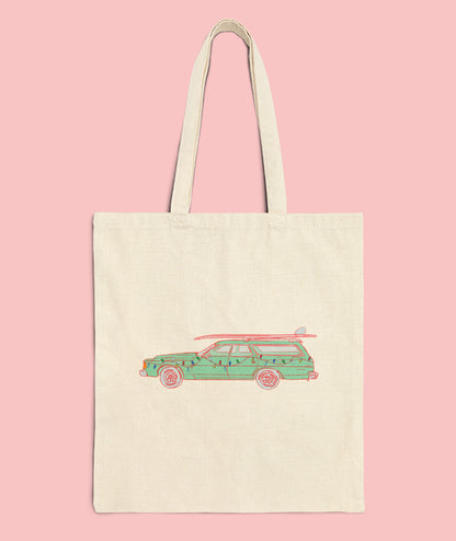 Merry Surfmas Retro Tote