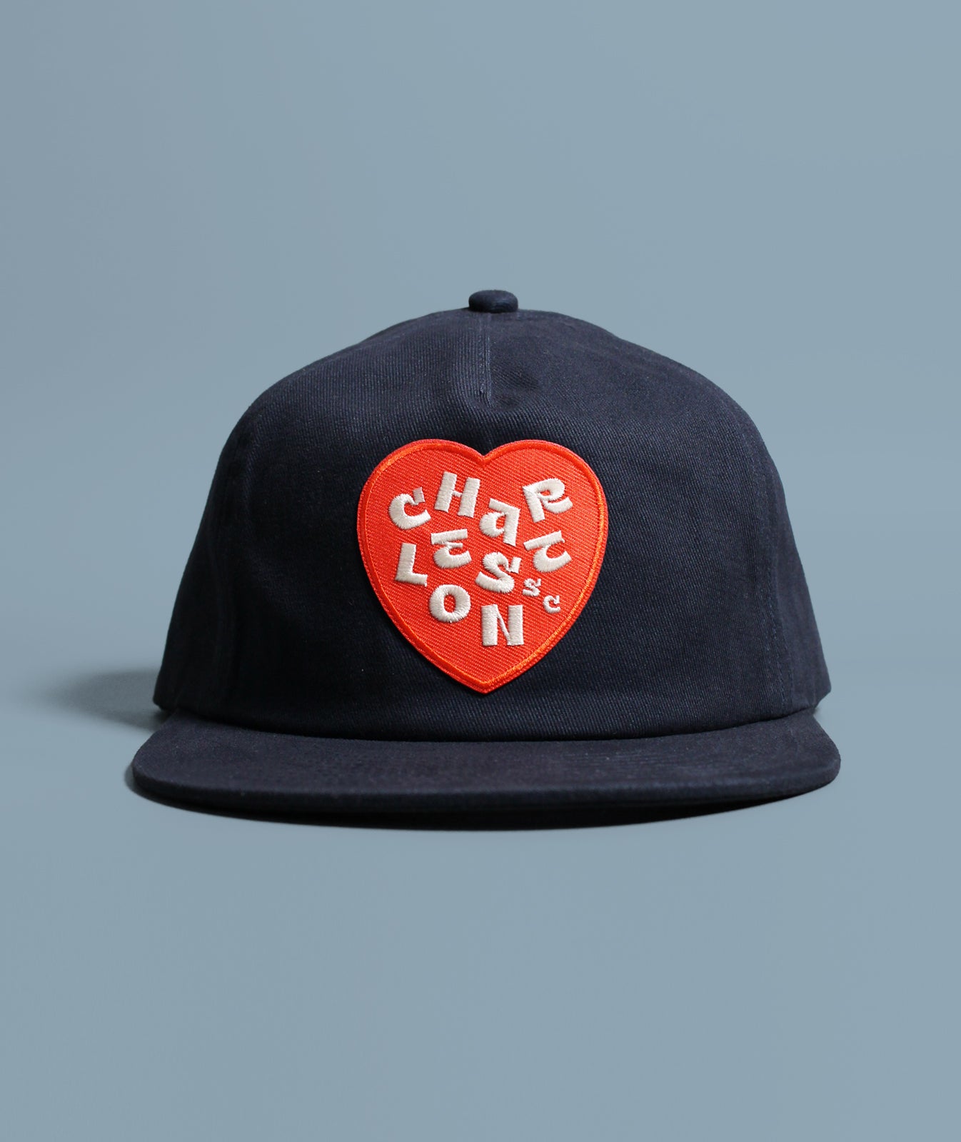 I Heart Charleston Snapback Hat - Marine