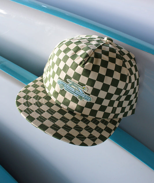 Seabird Surf Checkerboard Hat - Seaweed