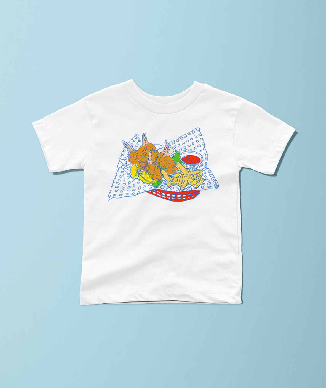 Shrimp Basket Kids Tee