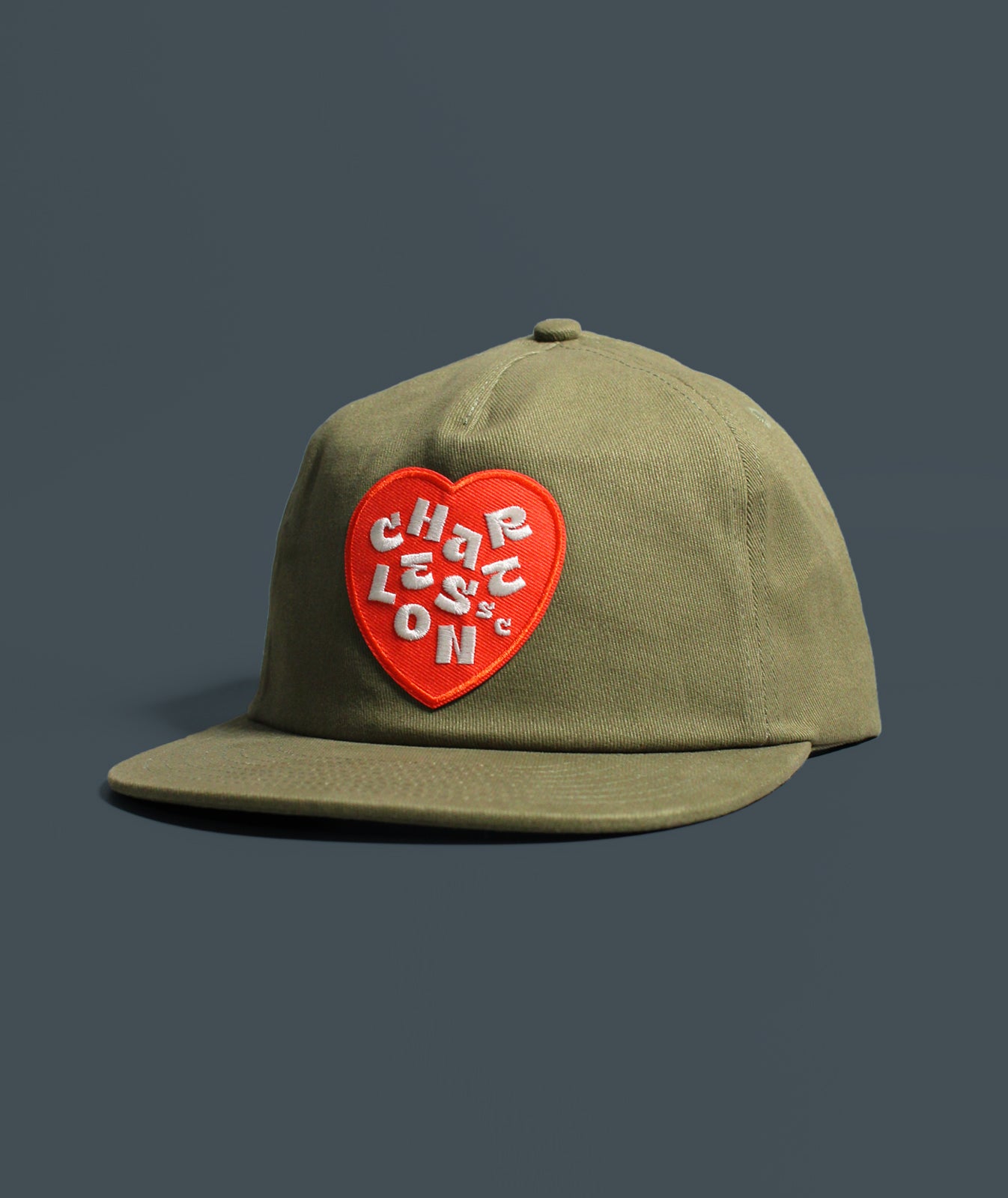 I Heart Charleston Snapback Hat - Seaweed