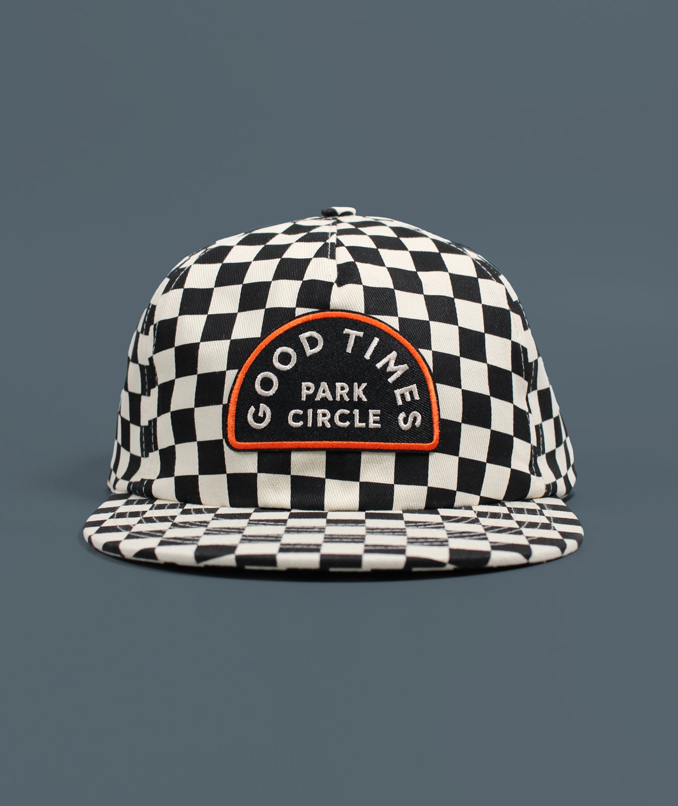 Good Times Park Circle Checkerboard Hat - Black