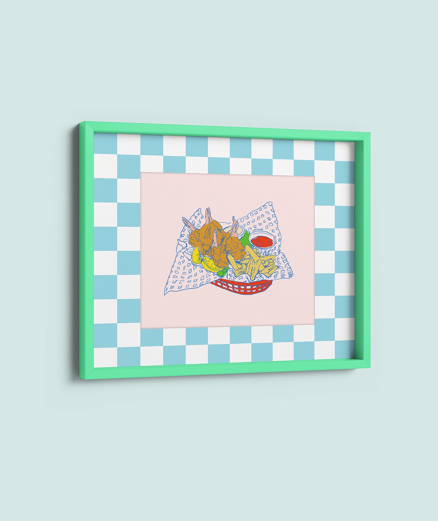 Shrimp Basket 8x10 Print