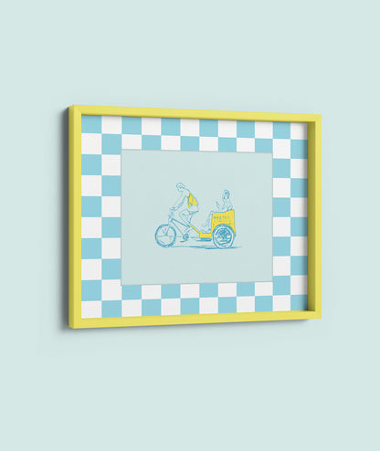 Bike Taxi 8x10 Print