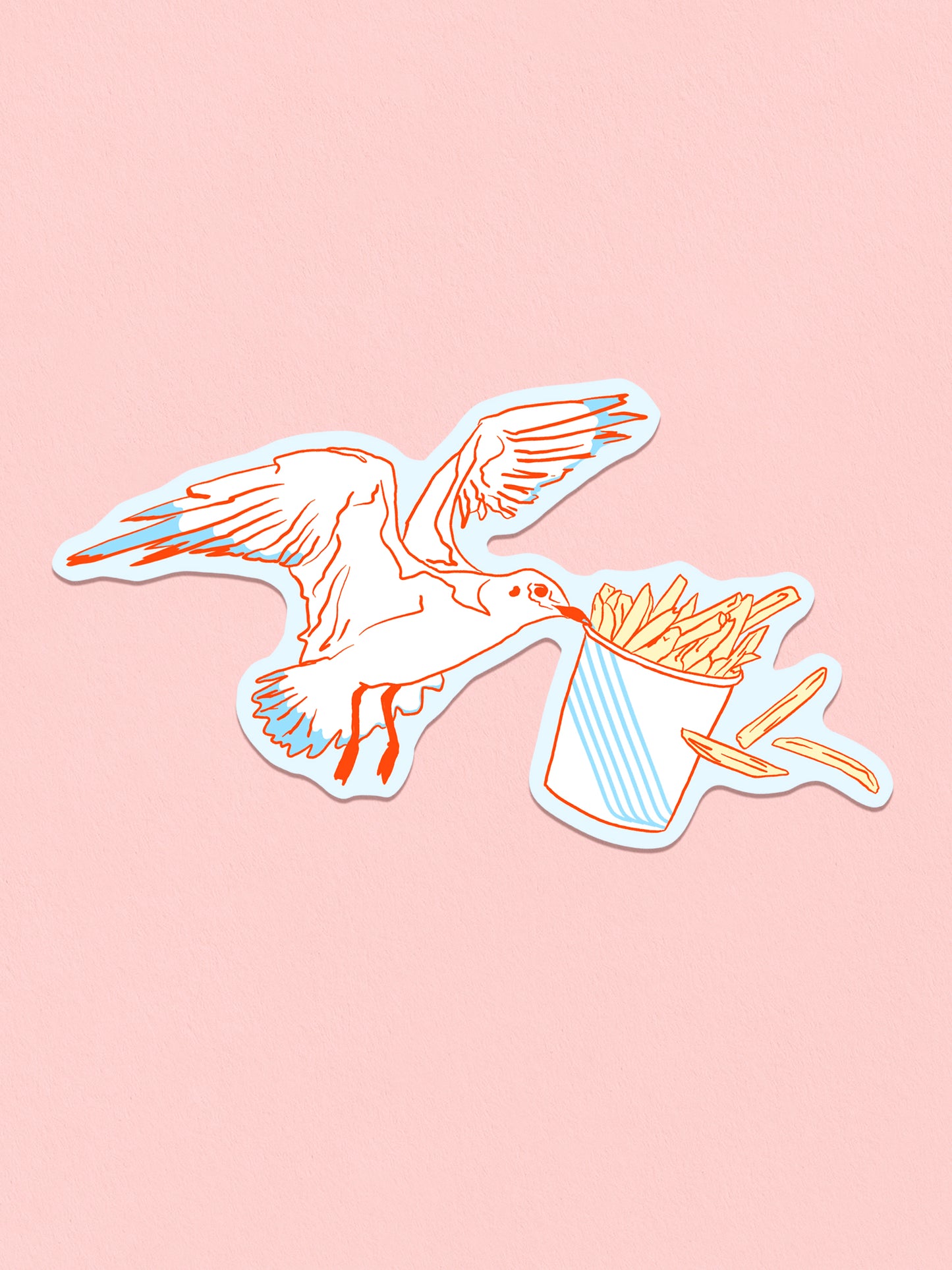 Mr. Steal Your French Fries Sticker