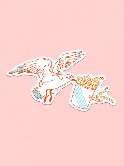 Mr. Steal Your French Fries Sticker