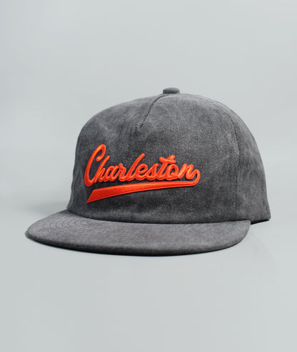 Sporty Charleston Vintage Washed Hat - Black