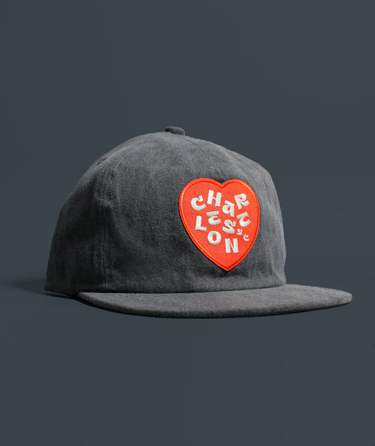 I Heart Charleston Vintage Washed Hat - Black