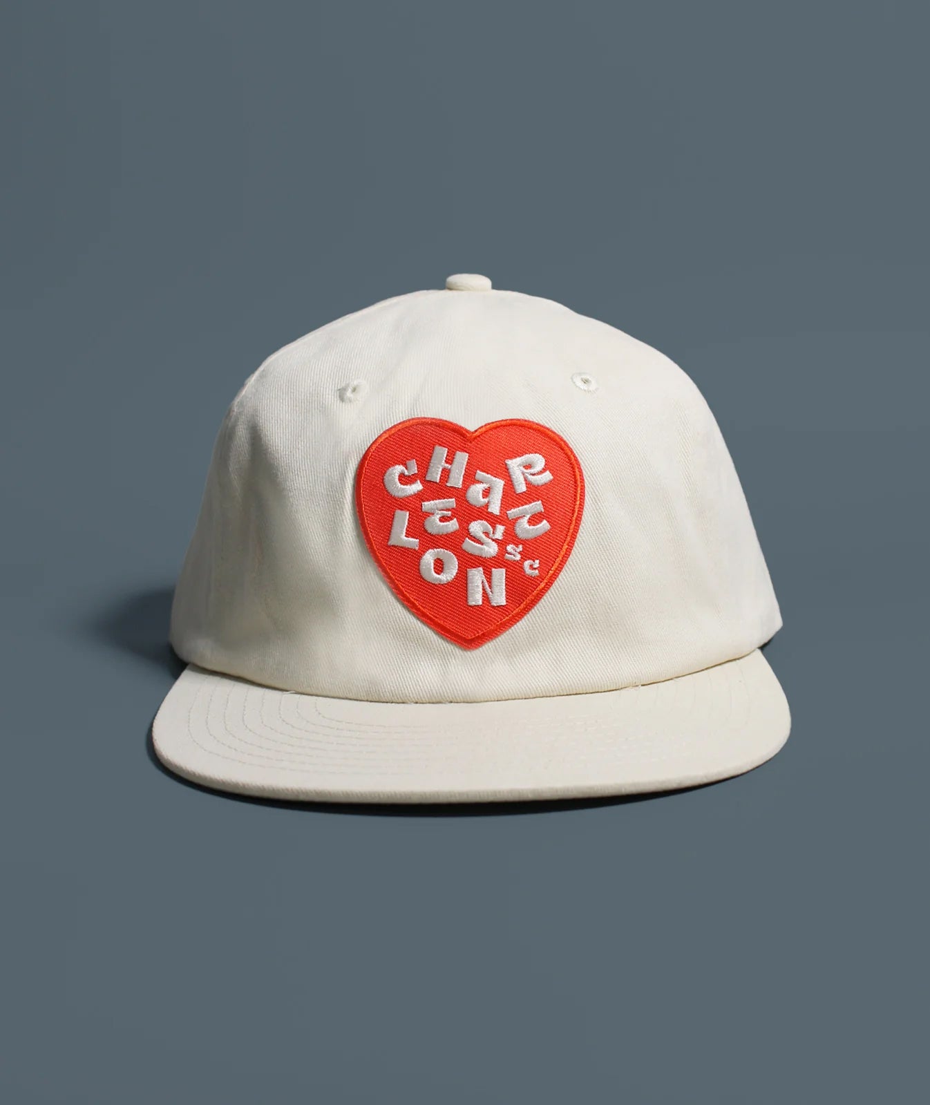 I Heart Charleston Snapback - White